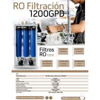 Tratamiento de Agua RO Filtración 1200gpd
