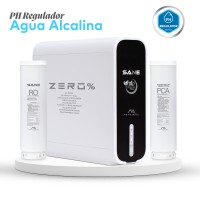 PURIFICADOR “ZERO % SANE ALCALINIZADOR” FLUJO DIRECTO 600GPD + ANTICAL Y DESINCRUSTANTE + ALCALINIZADOR REGULADOR PH