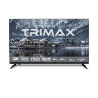 TRIMAX • TV 55” Cristal Ultra Resistente sin Marco dS procesador + IA • 4K • Sonido envolvente Dolby Surround